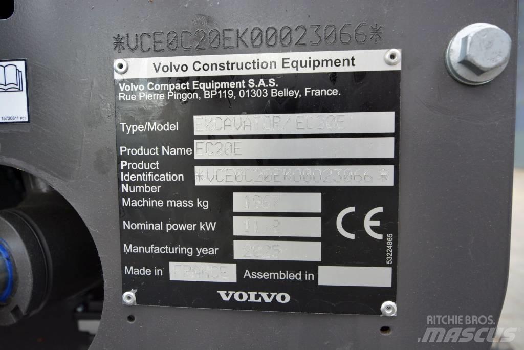 Volvo EC 20 E ミニ油圧ショベル 7t以下（ミニユンボ・ミニディガー）