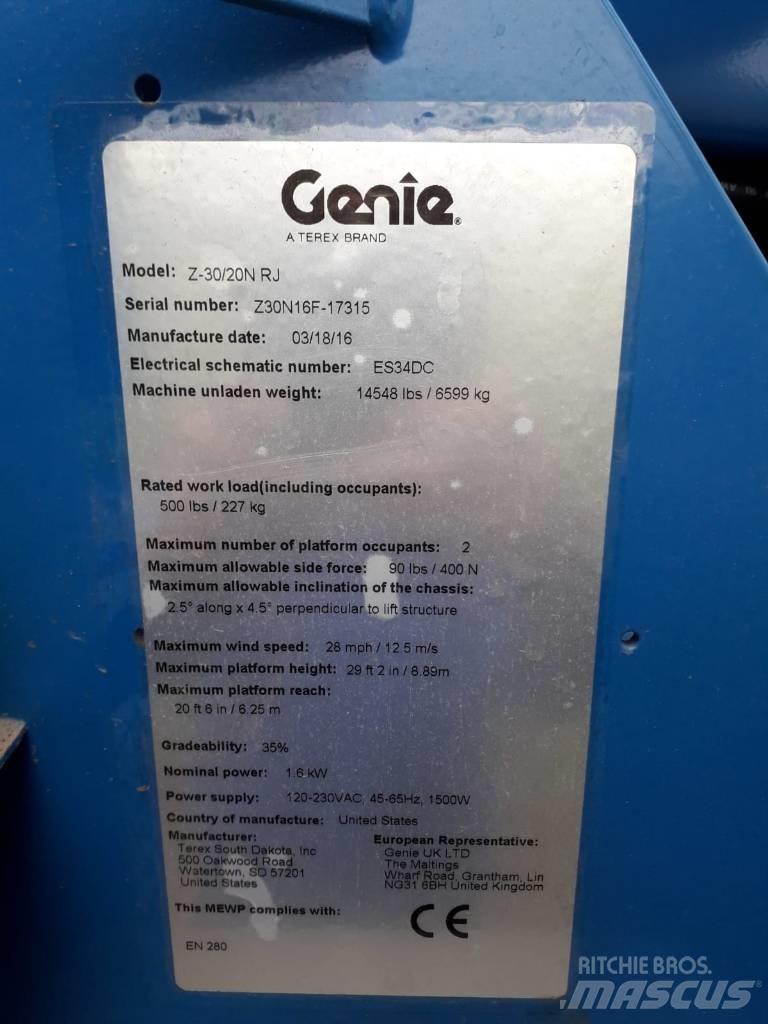 Genie Z 30/20 N RJ ブームリフト　屈伸型