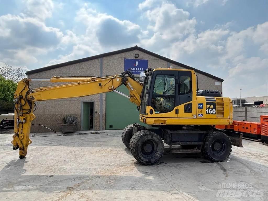 Komatsu PW160-8 ホイール式油圧ショベル（パワーショベル・ユンボ・バックホー）