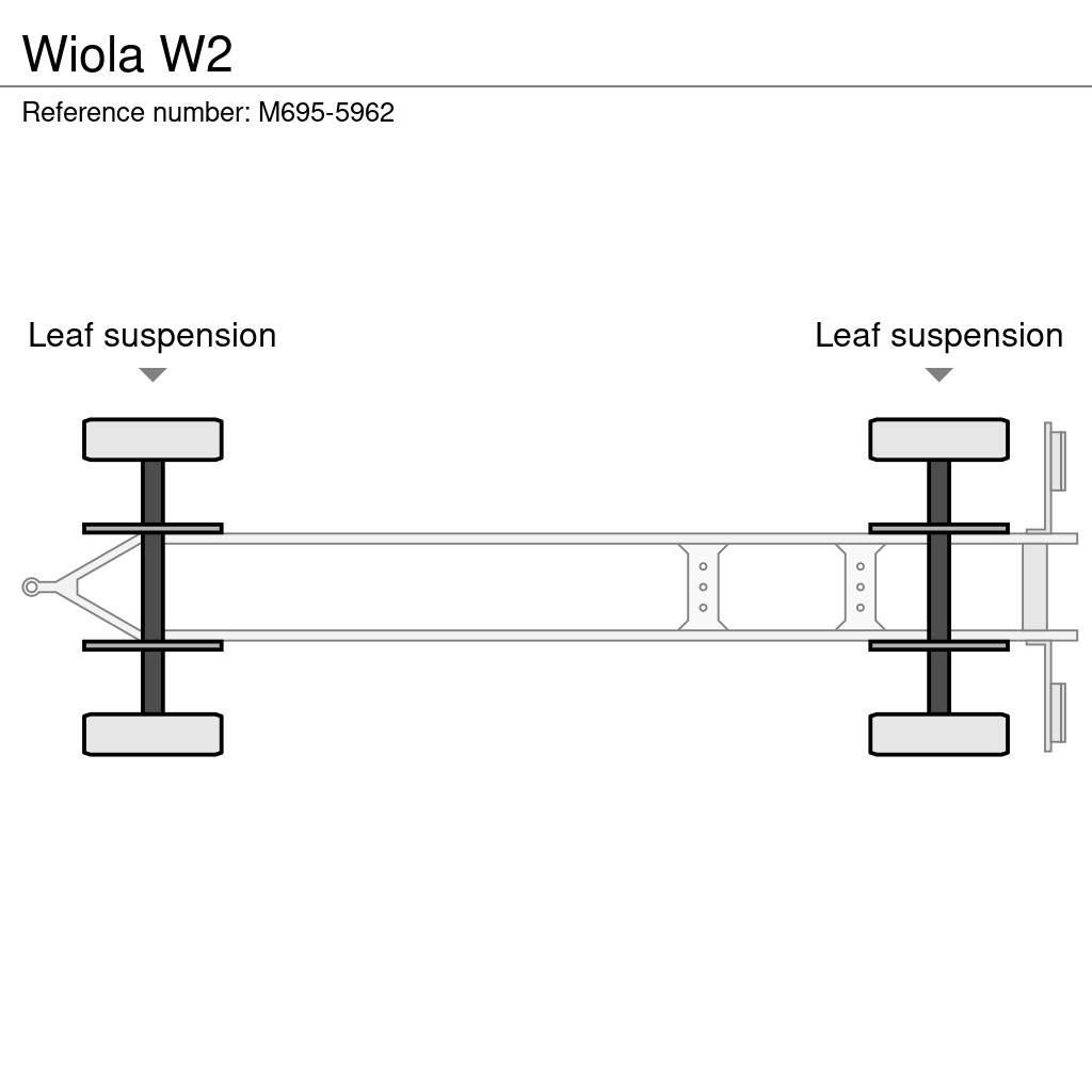 Wiola W2 フラットベッド／ドロップサイドトレーラー