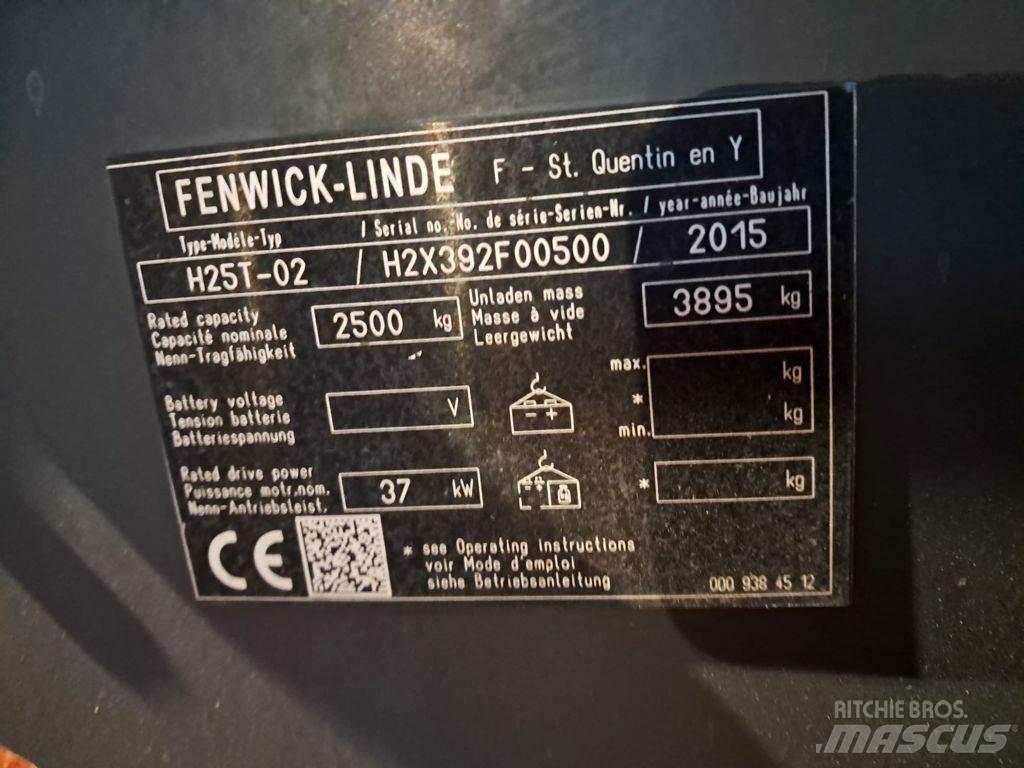 Linde H25T-02 LPGフォークリフト