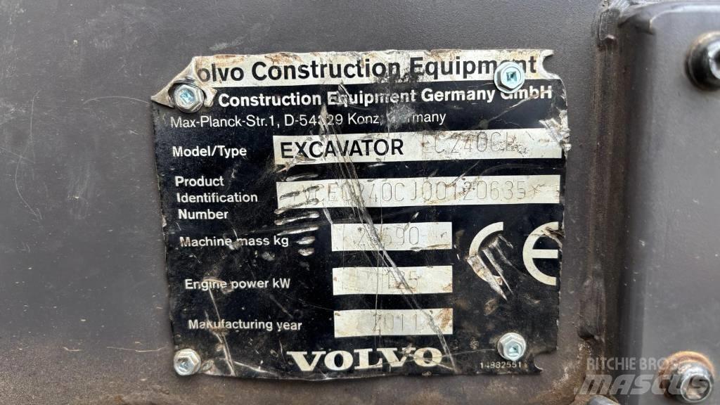 Volvo EC 240 C L 大型油圧ショベル12t以上（パワーショベル・ユンボ）