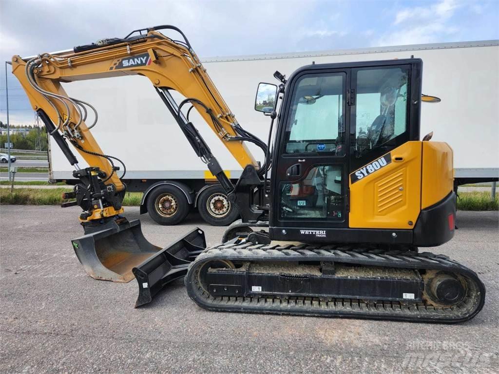 Sany SY80U 中型油圧ショベル 7ｔ-12ｔ（ユンボ・パワーショベル・バックホー）