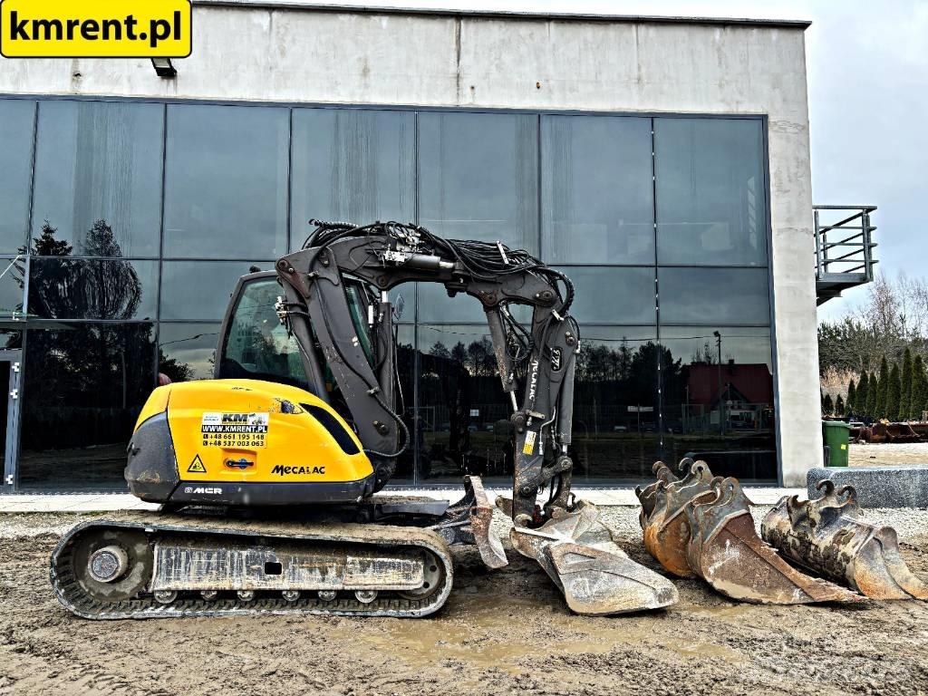 Mecalac 8 M CR 中型油圧ショベル 7ｔ-12ｔ（ユンボ・パワーショベル・バックホー）