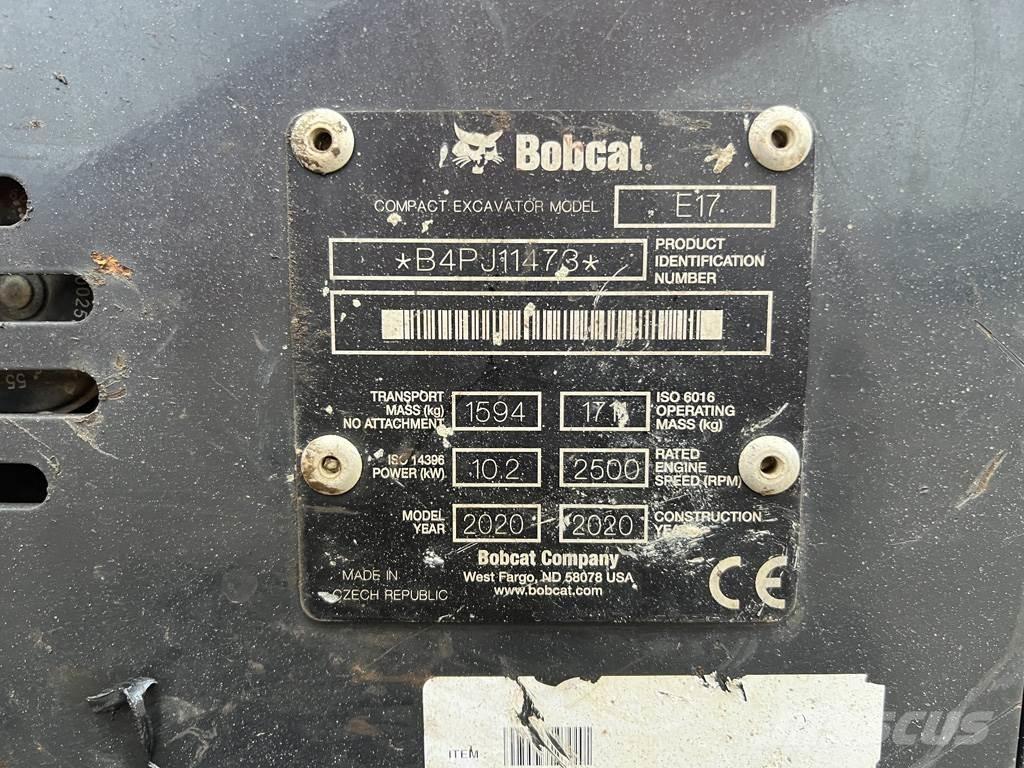 Bobcat E17 ミニ油圧ショベル 7t以下（ミニユンボ・ミニディガー）