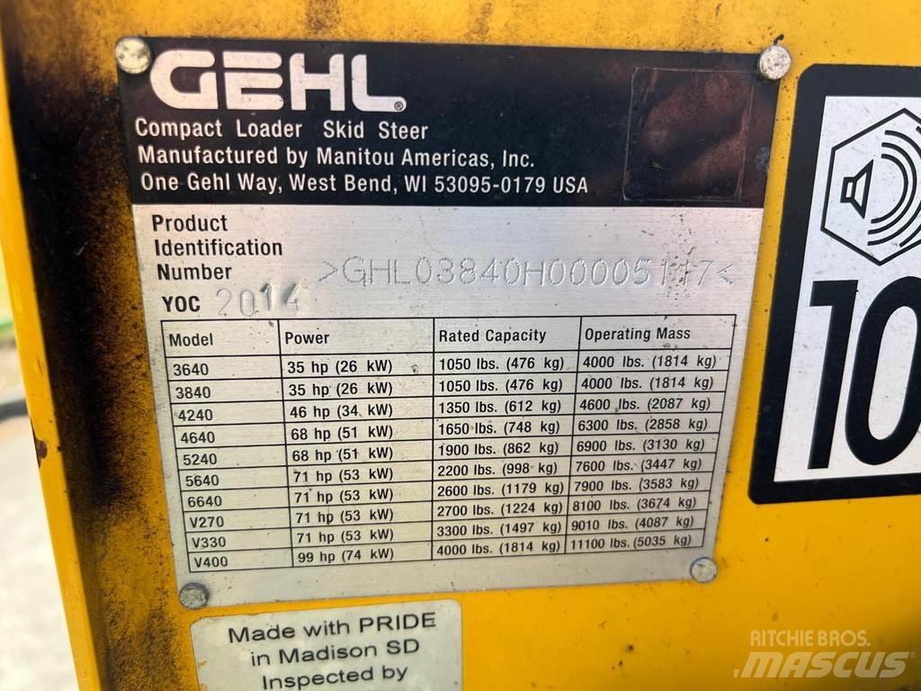 Gehl 3840 スキッドステアローダー
