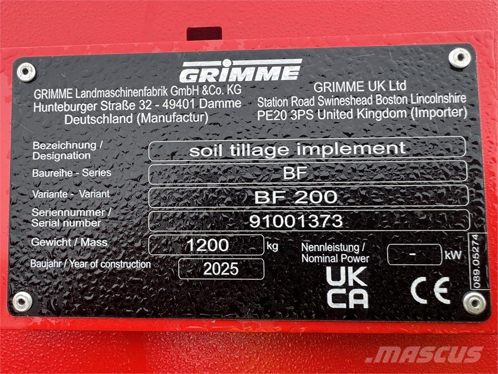 Grimme BFL200 農業機械 -　その他
