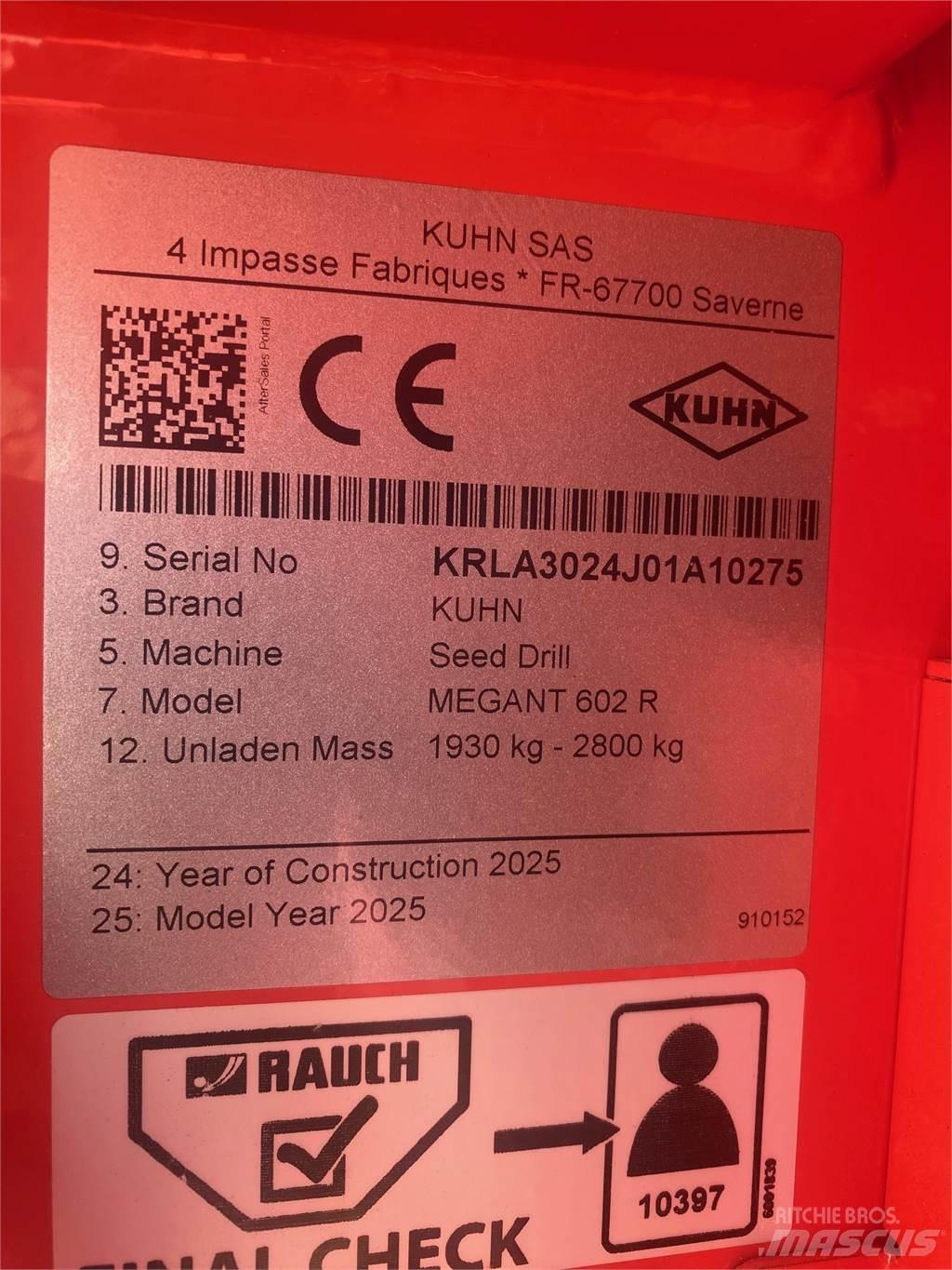 Kuhn MEGANT 602R ドリル