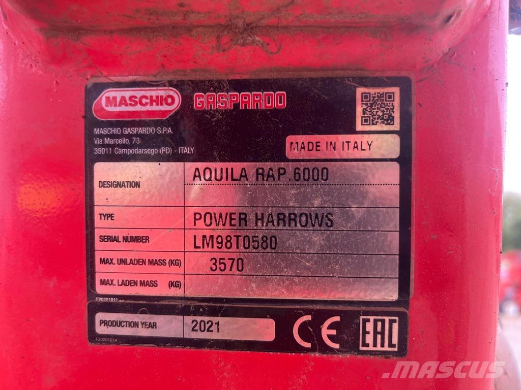 Maschio AQUILA 6M パワーハローとロータリーハロー