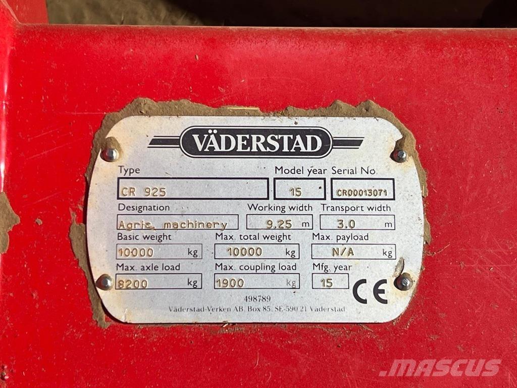 Väderstad CR925 コンベンショナルプラウ