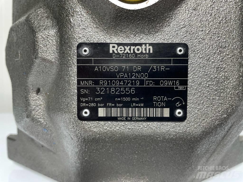Rexroth A10VSO71DR 油圧機