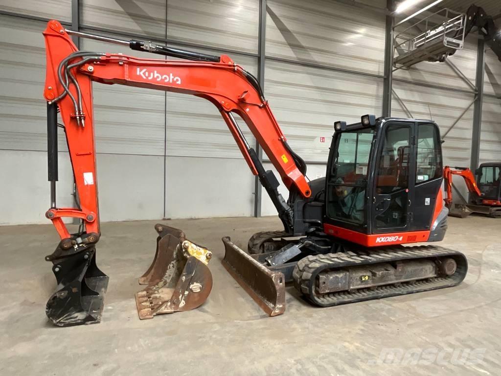 Kubota KX 080-4 中型油圧ショベル 7ｔ-12ｔ（ユンボ・パワーショベル・バックホー）