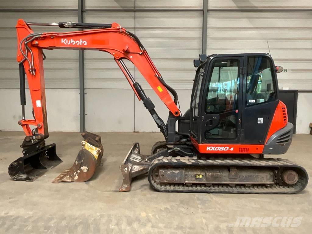Kubota KX 080-4 中型油圧ショベル 7ｔ-12ｔ（ユンボ・パワーショベル・バックホー）