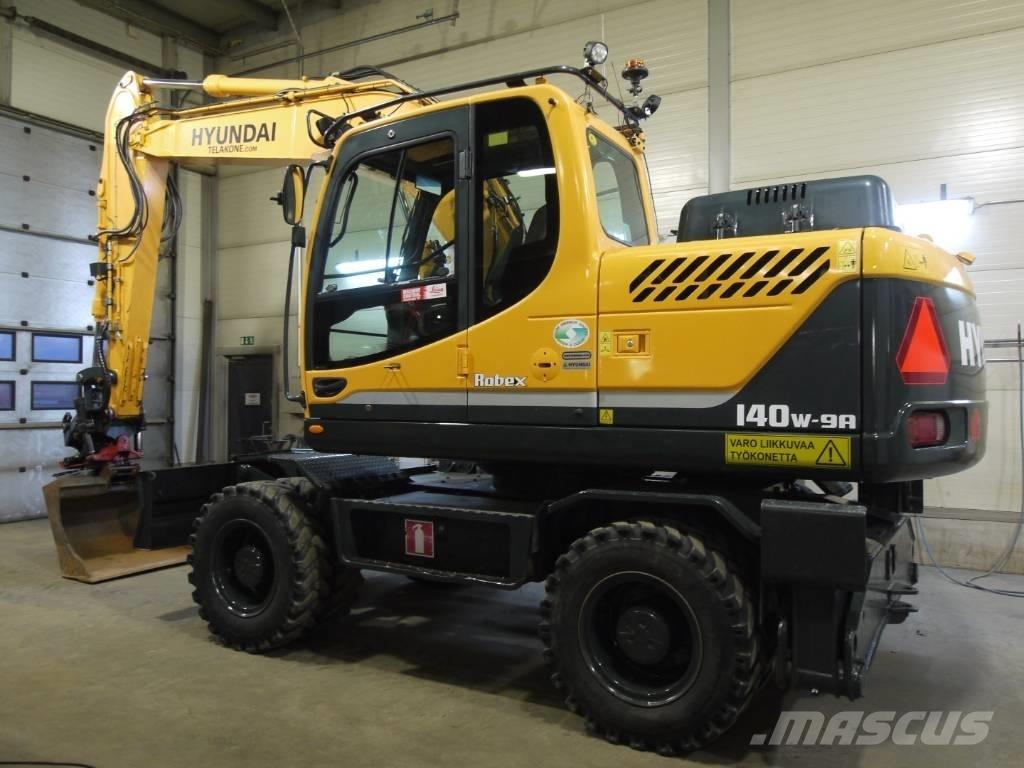 Hyundai R 140 W-9A ホイール式油圧ショベル（パワーショベル・ユンボ・バックホー）
