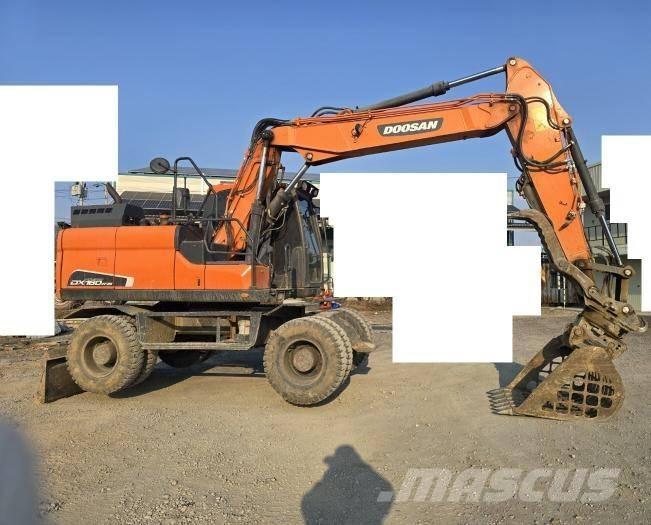 Doosan DX 140 W-5 ホイール式油圧ショベル（パワーショベル・ユンボ・バックホー）