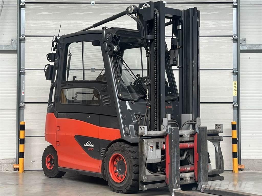Linde E 50HL-01 バッテリーフォークリフト
