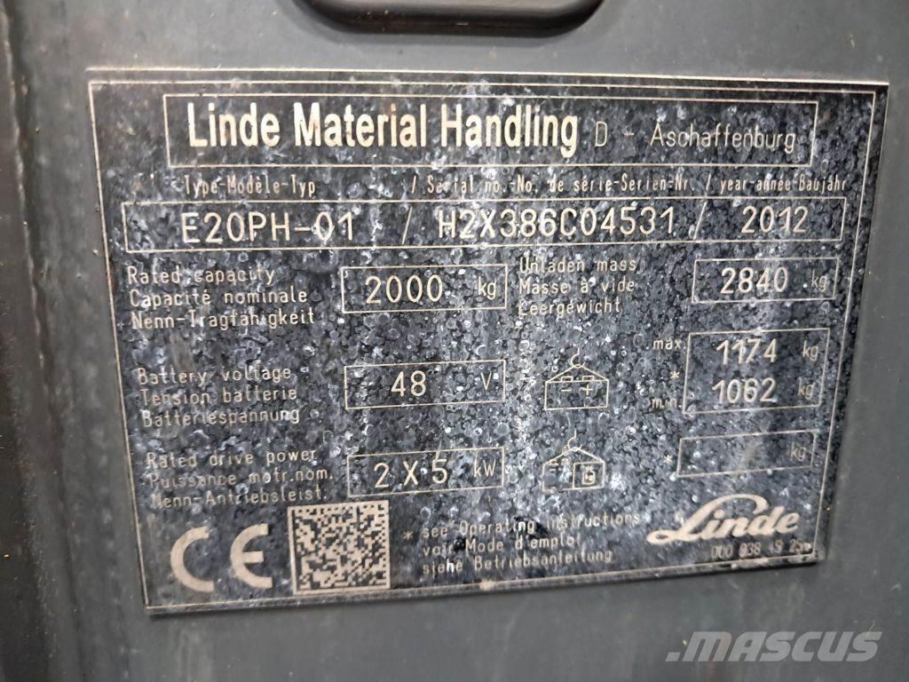 Linde E20PH-01 バッテリーフォークリフト