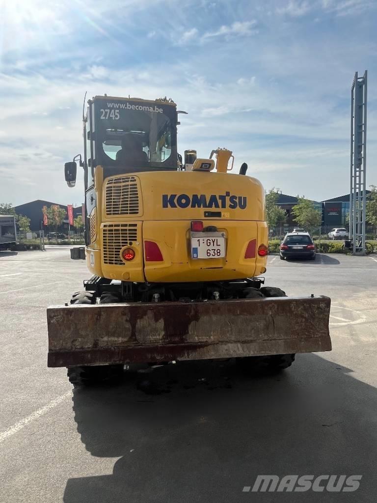 Komatsu PW98MR-10 ホイール式油圧ショベル（パワーショベル・ユンボ・バックホー）