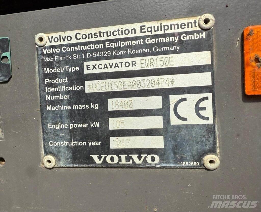 Volvo EWR150E ホイール式油圧ショベル（パワーショベル・ユンボ・バックホー）