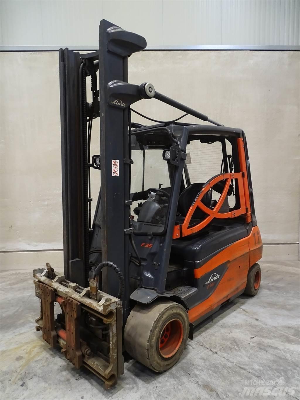 Linde E35L-01 バッテリーフォークリフト