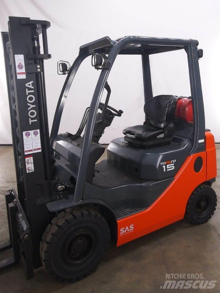 Toyota 02-8FGF15 LPGフォークリフト