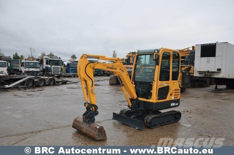 Hyundai R18-9AK ミニ油圧ショベル 7t以下（ミニユンボ・ミニディガー）