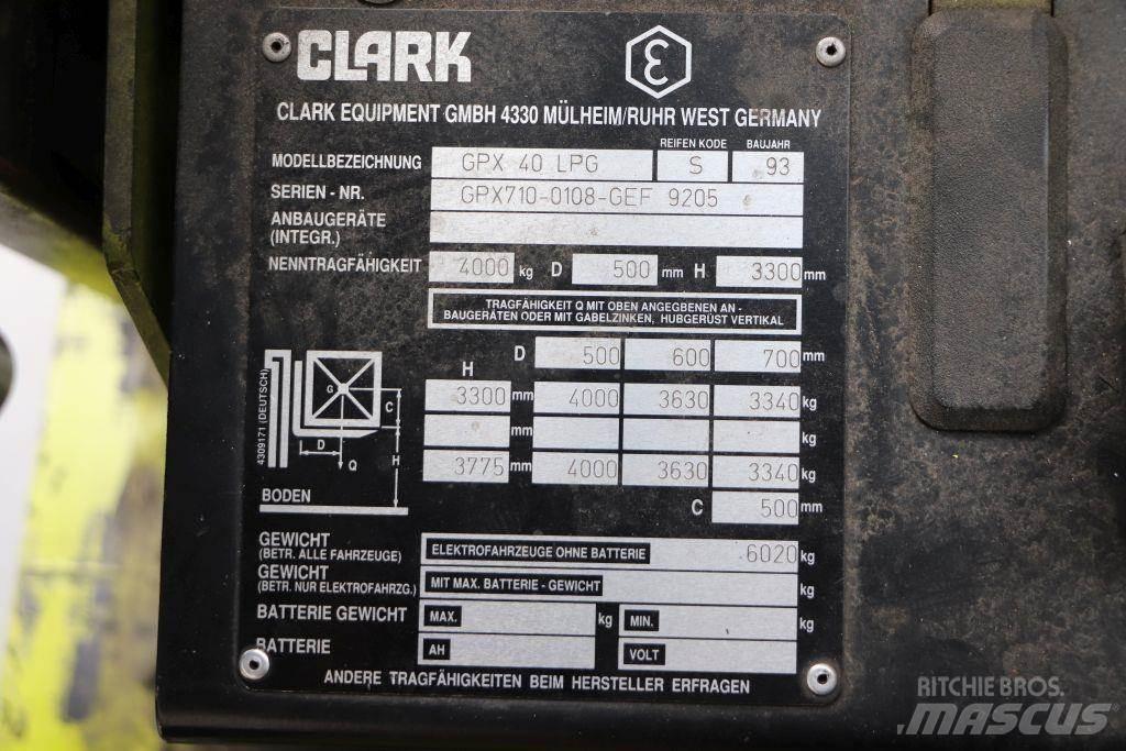 Clark GPX 40 LPGフォークリフト