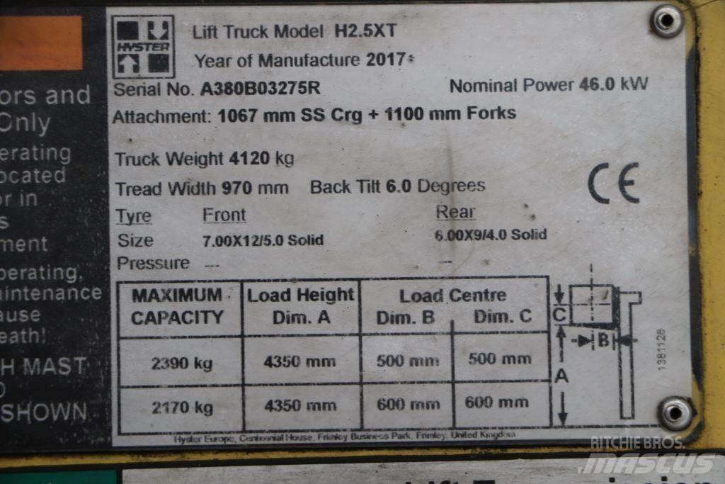 Hyster H2.5XT LPGフォークリフト