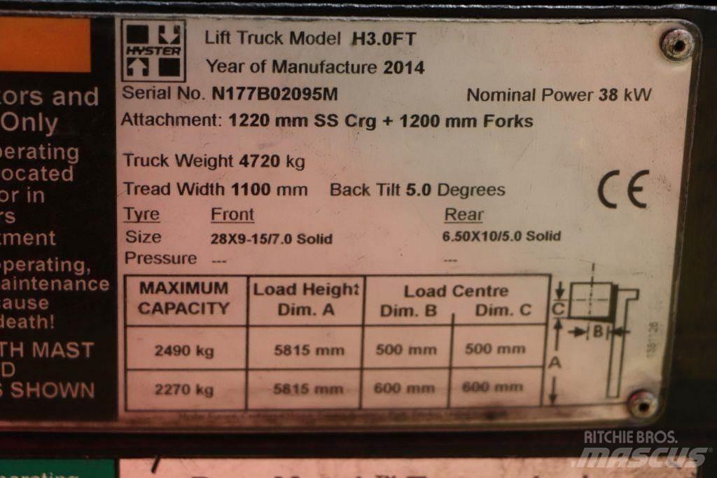 Hyster H3.0FT LPGフォークリフト
