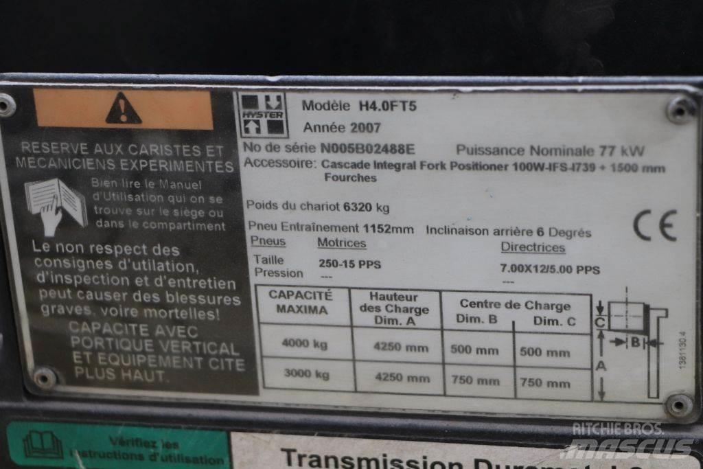 Hyster H4.0FT5 LPGフォークリフト