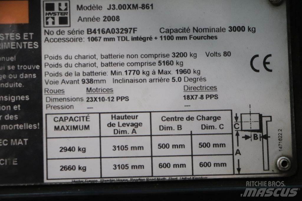 Hyster J3.00XM バッテリーフォークリフト