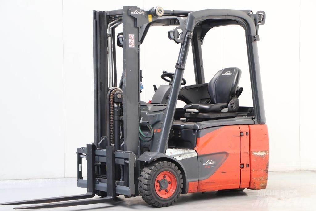 Linde E16C-02 バッテリーフォークリフト