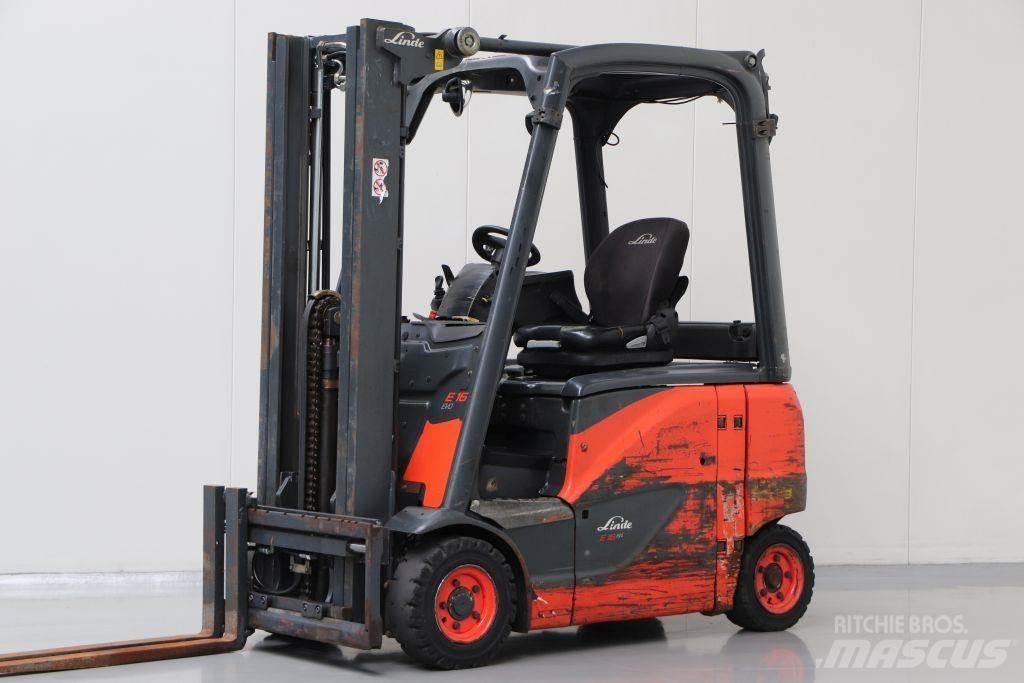 Linde E16PH-02 バッテリーフォークリフト