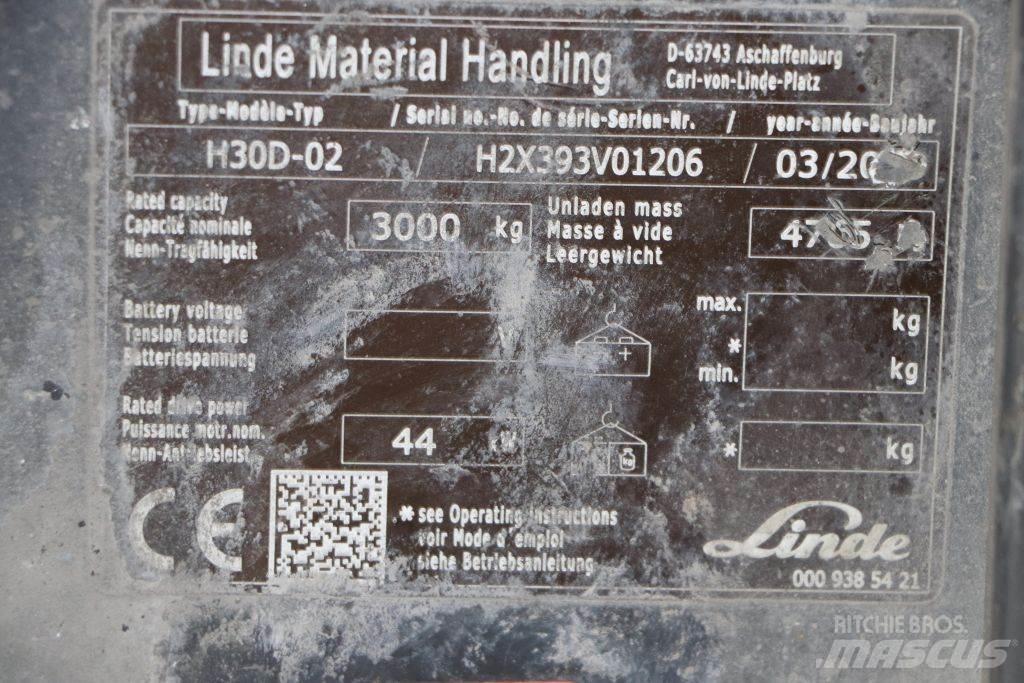 Linde H30D-02 ディーゼル・軽油