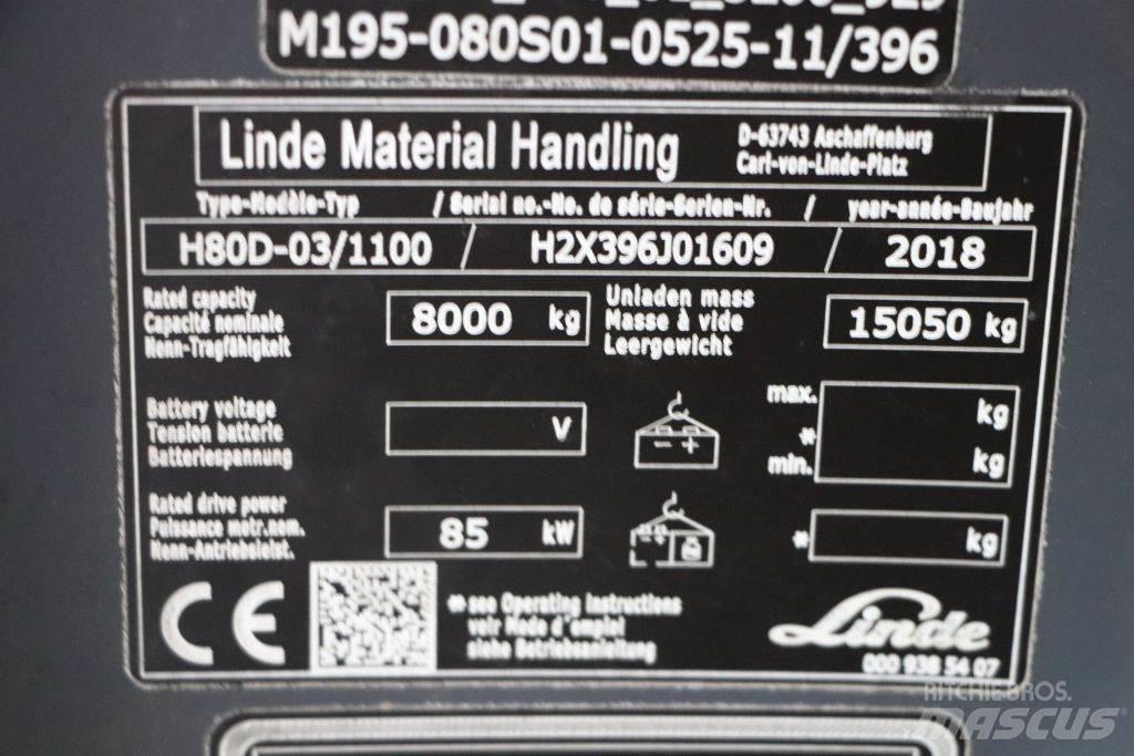 Linde H80D-03/1100 ディーゼル・軽油