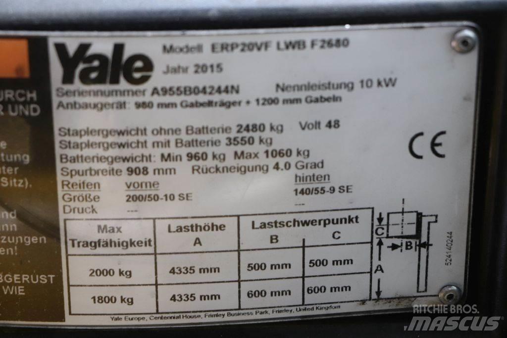 Yale ERP20VF バッテリーフォークリフト