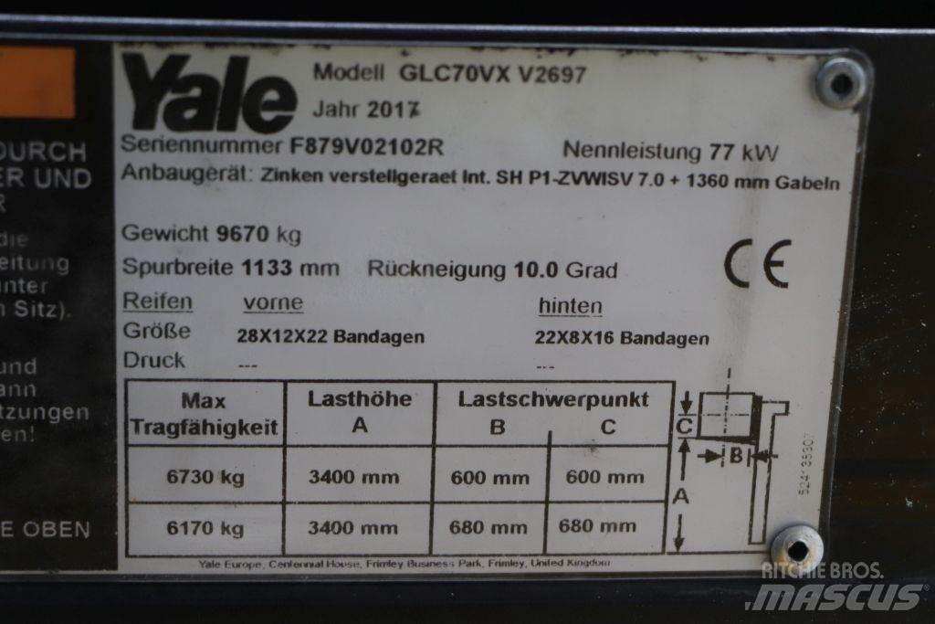 Yale GLC70VX LPGフォークリフト