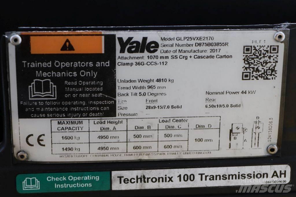 Yale GLP25VX LPGフォークリフト