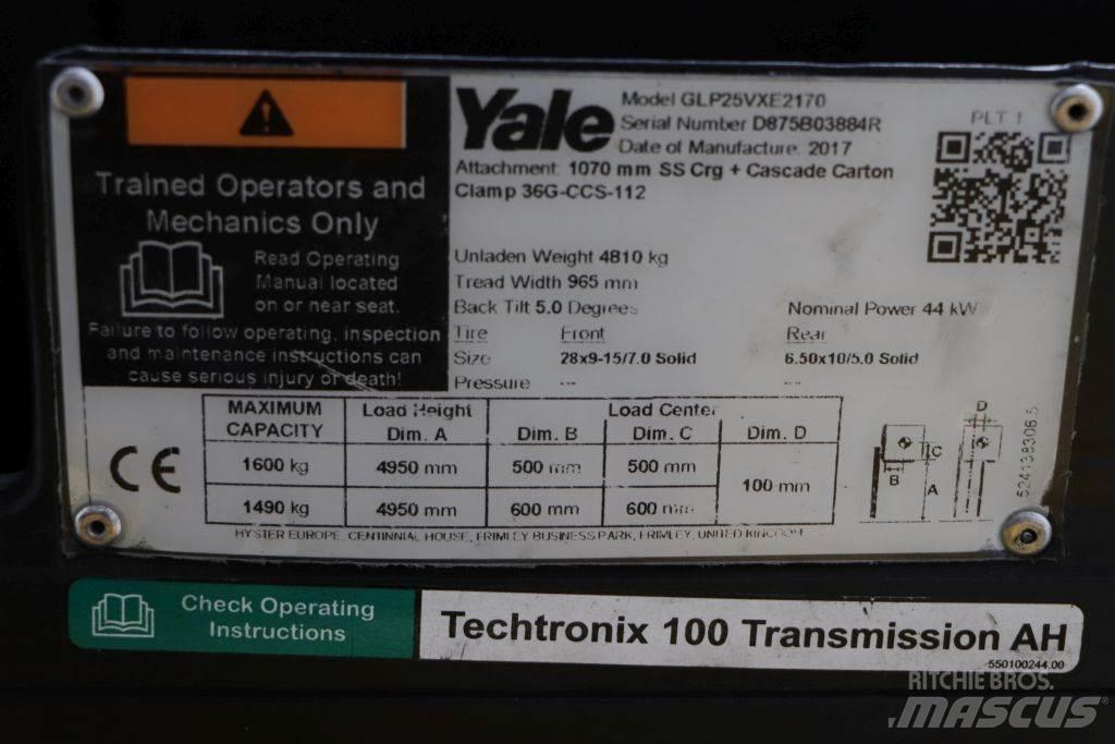 Yale GLP25VX LPGフォークリフト