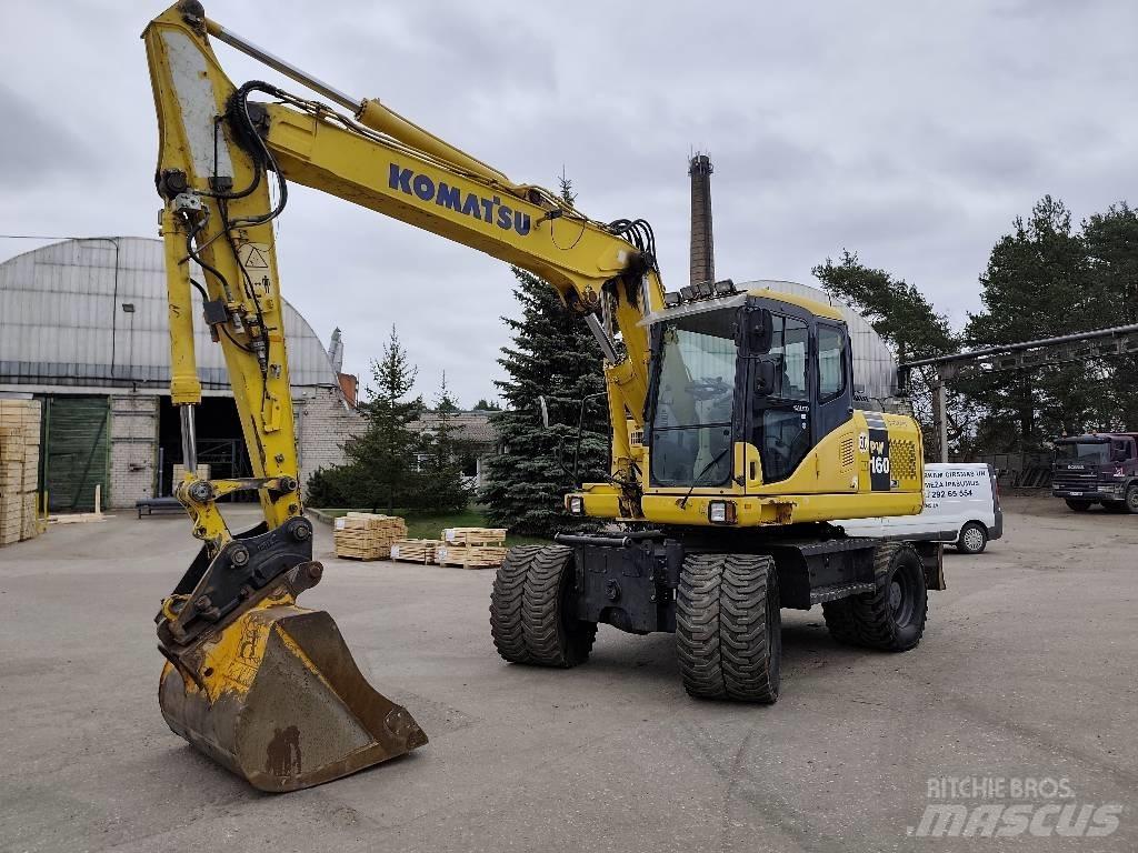 Komatsu PW 160-7E0 ホイール式油圧ショベル（パワーショベル・ユンボ・バックホー）
