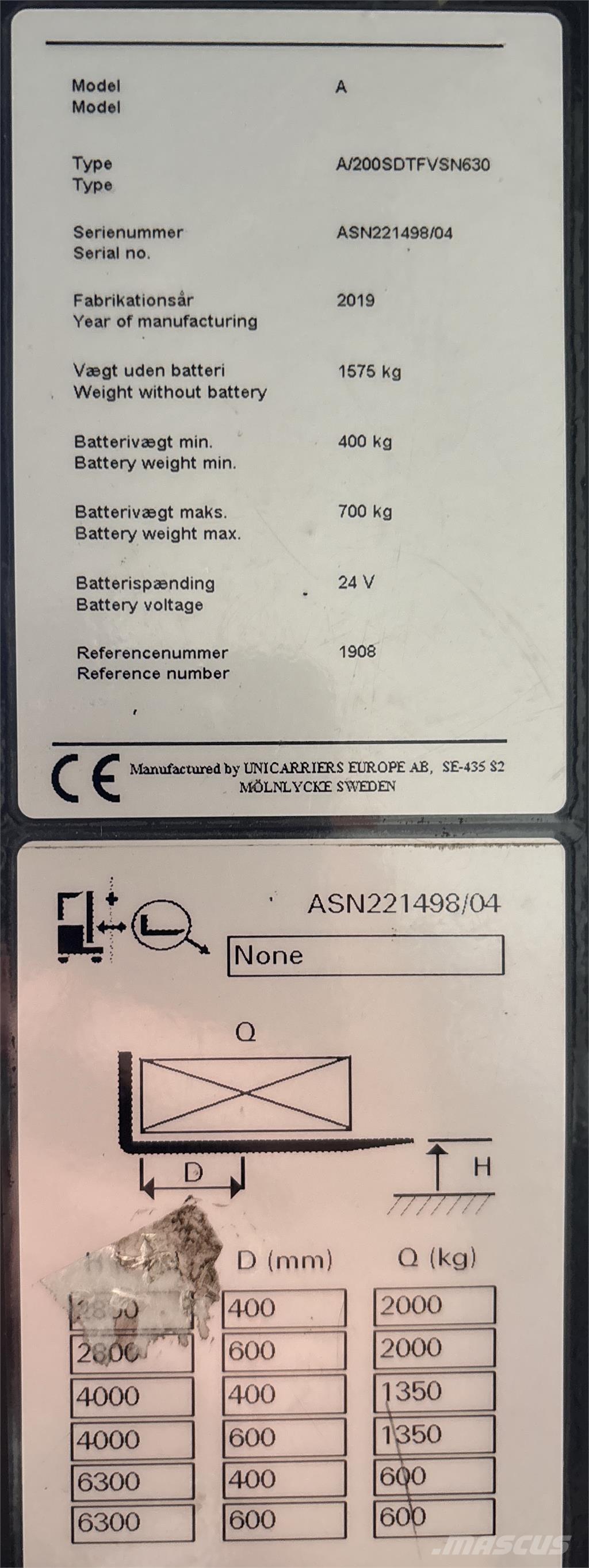 Atlet ASN200 自走式スタッカー