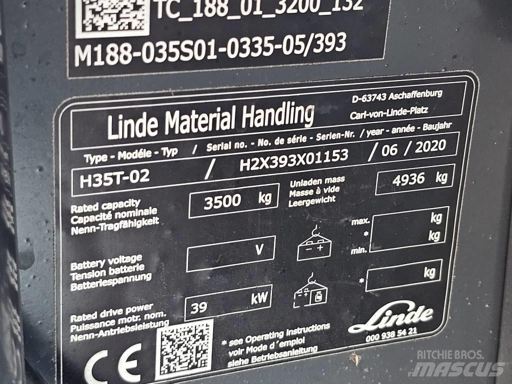 Linde H35T-02 LPGフォークリフト