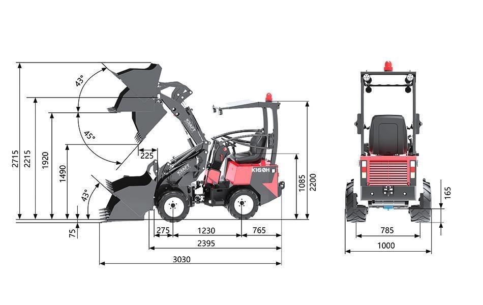 Kraft K160H ホイールローダー・タイヤショベル