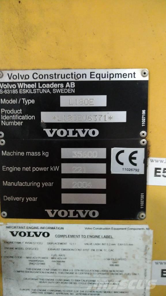 Volvo L 180 E HL ホイールローダー・タイヤショベル