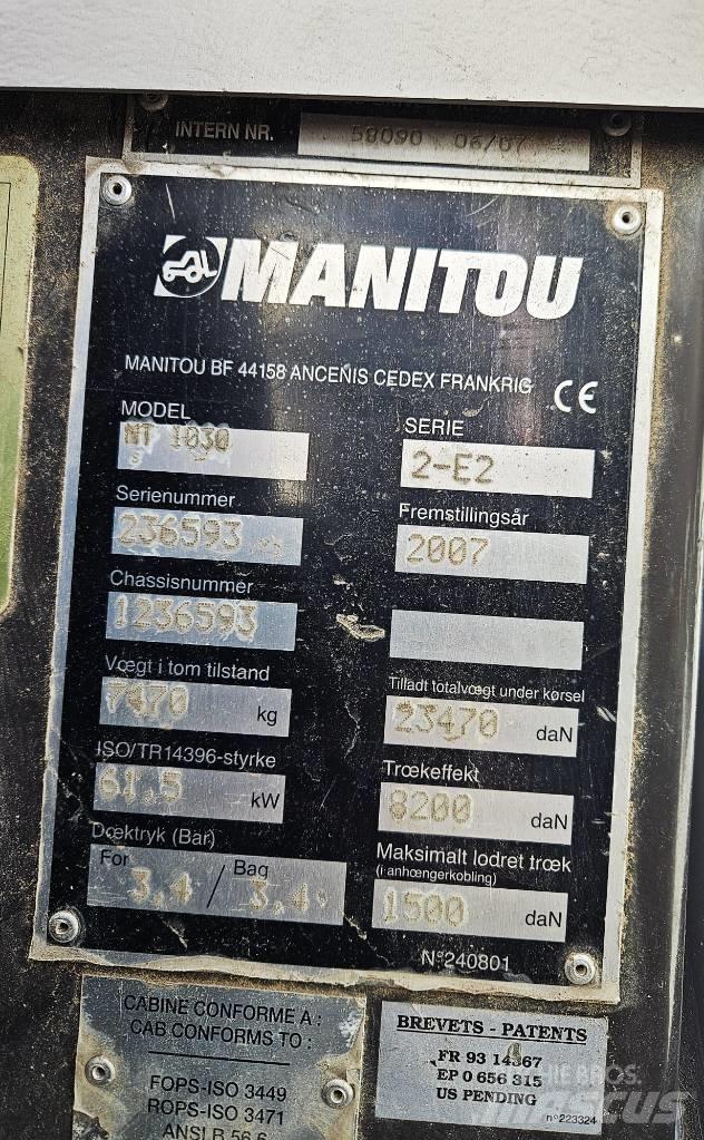 Manitou 1030 テレスコーピックハンドラー