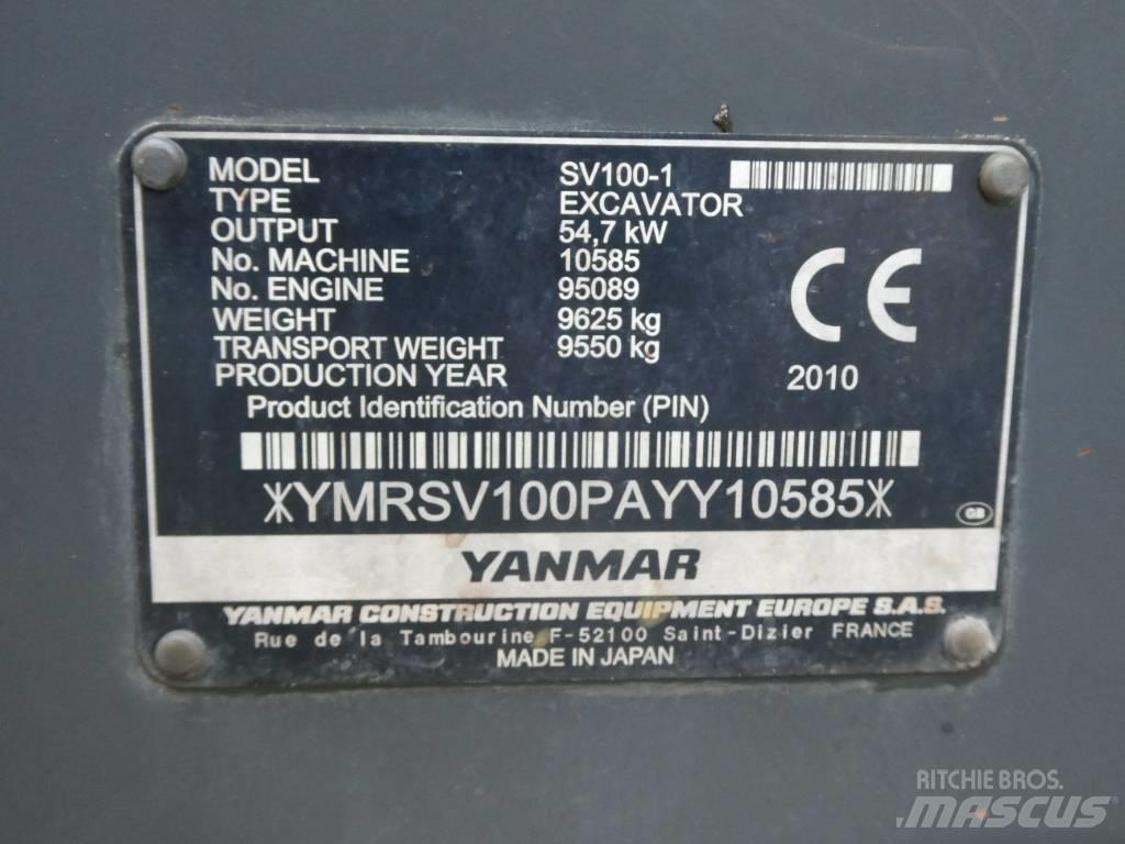 Yanmar SV 100-1 中型油圧ショベル 7ｔ-12ｔ（ユンボ・パワーショベル・バックホー）