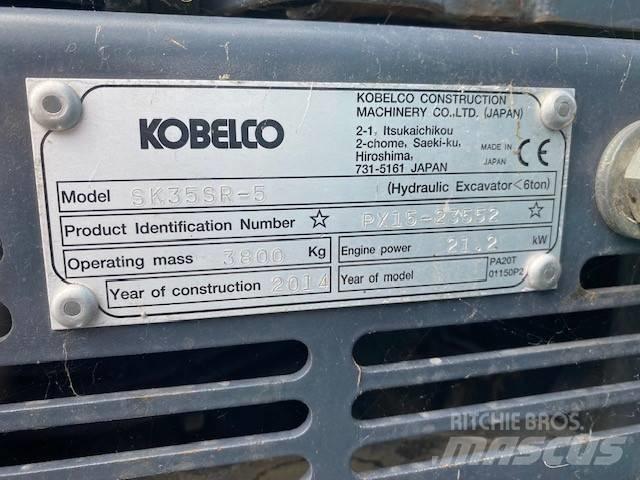 Kobelco SK 35 SR-5 ミニ油圧ショベル 7t以下（ミニユンボ・ミニディガー）