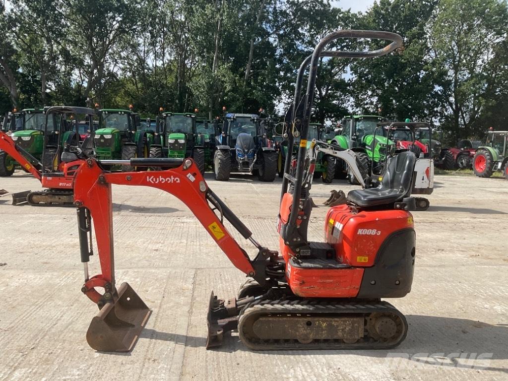 Kubota K 008-3 ミニ油圧ショベル 7t以下（ミニユンボ・ミニディガー）