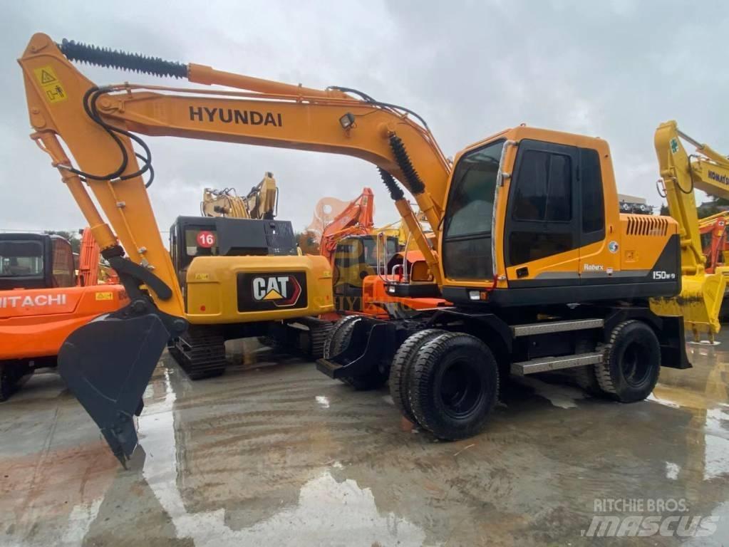 Hyundai 150W-9 ホイール式油圧ショベル（パワーショベル・ユンボ・バックホー）