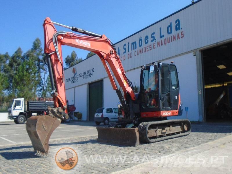 Kubota KX 080-4 中型油圧ショベル 7ｔ-12ｔ（ユンボ・パワーショベル・バックホー）